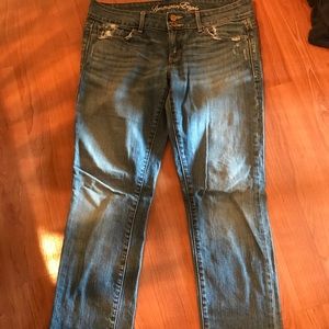 AE cropped jeans size 8